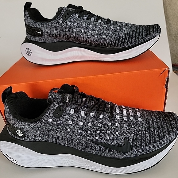 Nike Men\'s ReactX Infinity Run 4 Black White Sneakers Size 8.5 DR2665-003 main image 7